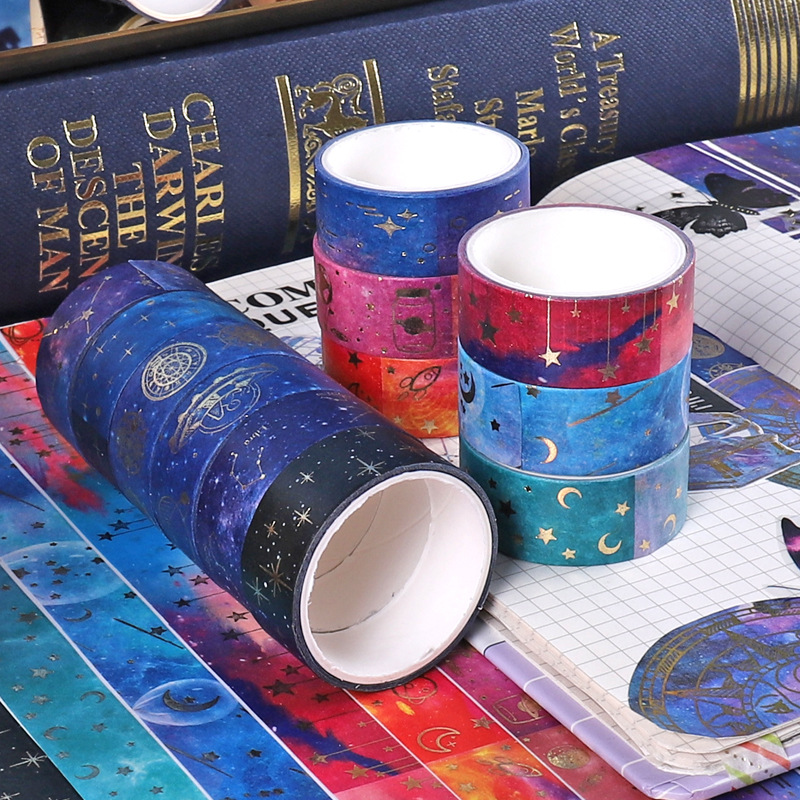 Starry Sky Series Gold Foil Washi Tape