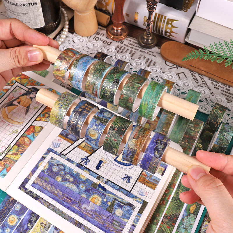 Van Gogh Series Gold Foil Washi Tape